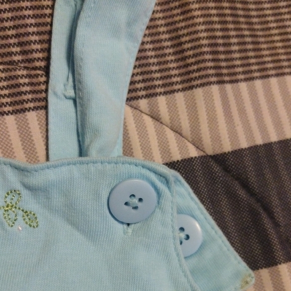 Little Me Blue Ruffled Bodysuit​ - Picture 4 of 5